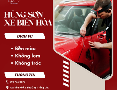 Sơn Xe Máy Tại Biên Hòa – Đẹp Như Mới, Chuẩn Màu Hãng Tại Sơn Xe Hùng